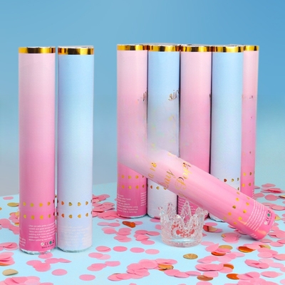 Stageli มือถืองานแต่ง confetti กองปืน Biodegradable เพศเปิดเผย Poppers