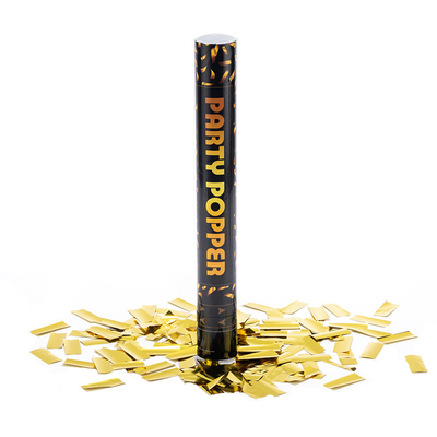 มือถืองานแต่ง confetti Popper ทอง confetti Shooter สําหรับงานปาร์ตี้ตกแต่งเทศกาล