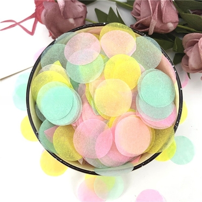 กระดาษกลมหลายสี เครื่องยิงคอนเฟตติ สีผัน