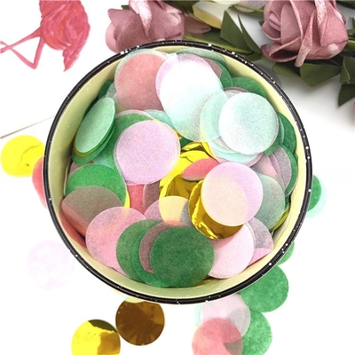 กระดาษกลมหลายสี เครื่องยิงคอนเฟตติ สีผัน