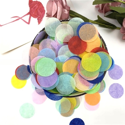 การตกแต่งงานแต่ง งานเลี้ยงวันเกิด กระดาษเงินวงกลม confetti หลายสี
