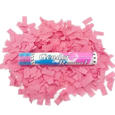 ขายร้อน Confetti Shooter เผยเพศ Confetti Cannon พาร์ตี้ Popper Confetti Launcher สําหรับการเปิดเผยเพศ