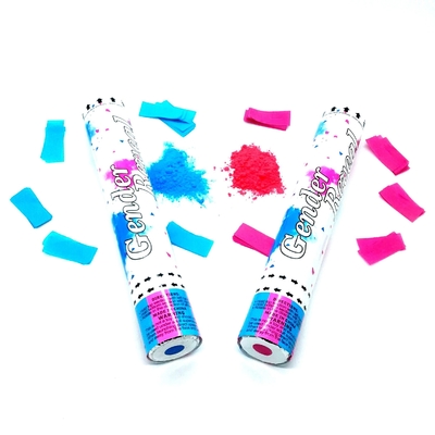 30 ซม มือถือ พิสูจน์เพศ ควัน Confetti ปืนปูนด้วยพลังงานอากาศกด