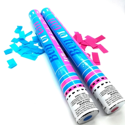 อัลลี่ สีฟ้า สีชมพู สูตรคอนเฟตติ ที่สามารถทําลายได้ ควันเผยเพศ คอนเฟตติ พาวเดอร์ คันแนน พาร์ตี้ โปปเปอร์ คอนเฟตติ