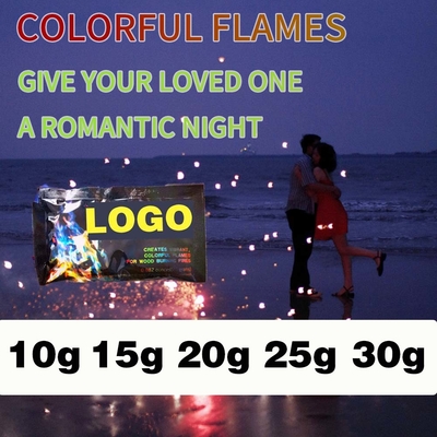 สี ผงมงคล ไฟ 10 x 10 กรัม ผงมงคล ไฟสี ผงมงคล ไฟผงเนออน