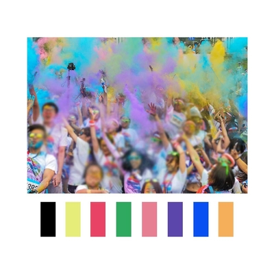 พรรคหรือเด็กทาสี สีอินทรีย์ Holi Gulal Powder สําหรับสีที่สามารถล้างได้ง่าย