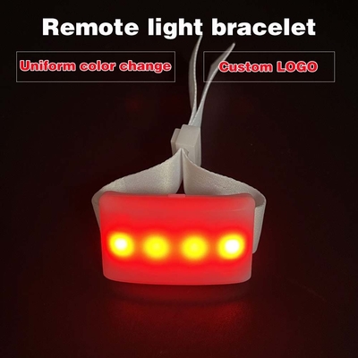 การปรับแต่ง Dmx การควบคุม LED แฟลช แขนข้อมือ สําหรับงานเลี้ยง Rave