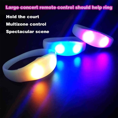 2024 DMX 512 ไฟฟ้า ควบคุมทางไกล LED แบรนเซลต์ RGB Pulseras Brasil luz gira Pulseras LED Con Control DMX