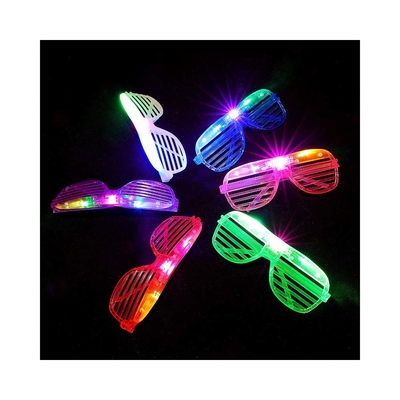 สีของเล่น LED ชลเตอร์ แสงแว่นตา ปาร์ตี้ แว่นตา LED ปาร์ตี้วันเกิด สินค้า แฟลช เปลี่ยน 3D แว่นแว่นแสง