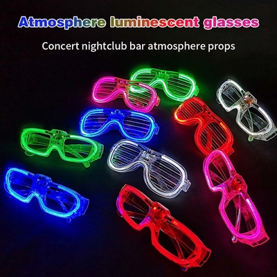 คาร์นวาลพาร์ตี้ส่องแสงในความมืด 5 สี ส่องแสงแก้ว LED สําหรับตกแต่งเทศกาล