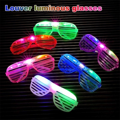 สีของเล่น LED ชลเตอร์ แสงแว่นตา ปาร์ตี้ แว่นตา LED ปาร์ตี้วันเกิด สินค้า แฟลช เปลี่ยน 3D แว่นแว่นแสง