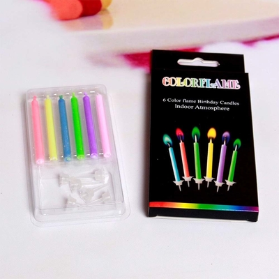 12 นับไฟสีสัน เทียนเค้กวันเกิด ไม่มีกลิ่น