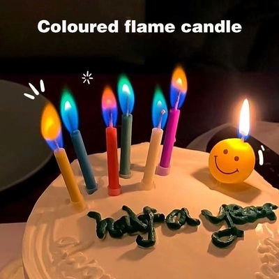 12 นับไฟสีสัน เทียนเค้กวันเกิด ไม่มีกลิ่น