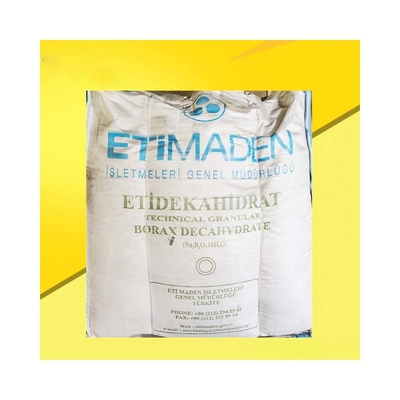กระเป๋า 25 กิโลกรัม ขาว granule Borax Decahydrate และไร้น้ําสําหรับเกรดการเกษตรมาตรฐาน