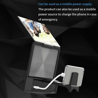 เครื่องเลื่อนจอโทรศัพท์ 3D พร้อมเครื่องเสียง Bluetooth โทรศัพท์มือถือ HD หนังขนาดใหญ่