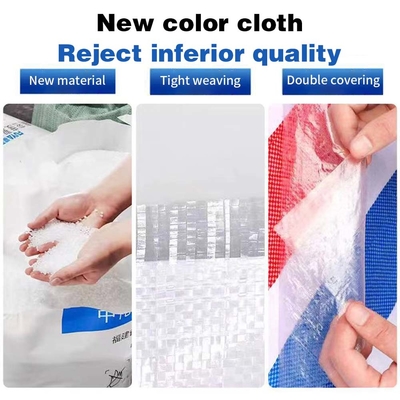 PE น้ําหนักปานกลาง Outdoor Solid Tarpaulin Tarp Cover กันน้ําสําหรับการตั้งแคมป์ที่ดิน