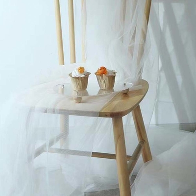 ผ้าพอลิเอสเตอร์ทูลล์ตามสั่ง สีอ่อน สีบริสุทธิ์ สําหรับตกแต่งงานแต่งกลางแจ้ง