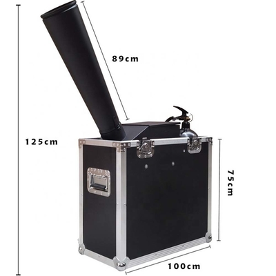 8M กระดาษเจ็ต CO2 Cyclone Confetti Cannon Machine ผลการแสดงในเวทีเล็ก สําหรับพื้นที่ที่ครอบคลุม 60-100m2
