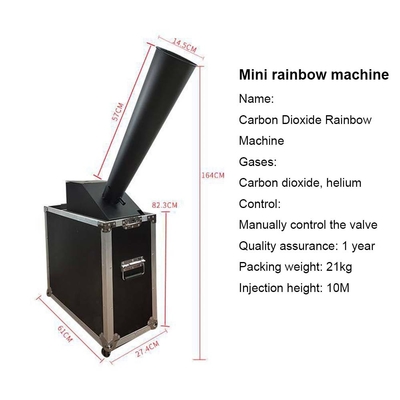 8M กระดาษเจ็ต CO2 Cyclone Confetti Cannon Machine ผลการแสดงในเวทีเล็ก สําหรับพื้นที่ที่ครอบคลุม 60-100m2