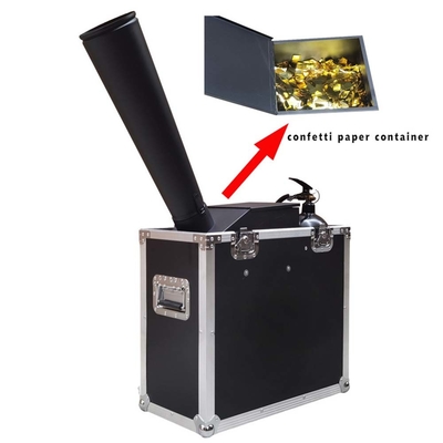 8M กระดาษเจ็ต CO2 Cyclone Confetti Cannon Machine ผลการแสดงในเวทีเล็ก สําหรับพื้นที่ที่ครอบคลุม 60-100m2
