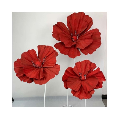 สวยงามก้อนผงยักษ์ Peony งานแต่งงานดอกไม้ Runner ด้วยไฟฟ้าประกอบเหล็กและสไตล์ฟิตที่ทันสมัย