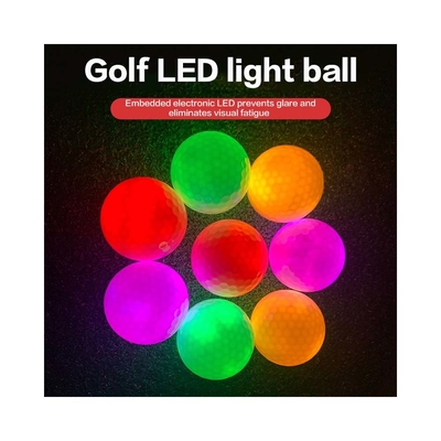 LED ลูกกอล์ฟ Custom Night Lighting up Flashing ส่องแสง ลูกกอล์ฟสําหรับสปอร์ตธีม