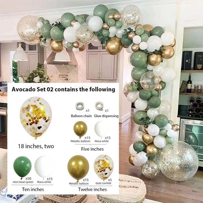 สีชมพู สีน้ําเงิน Latex Balloon Arch Kit Set ชุดงานแต่ง ปาร์ตี้วันเกิด