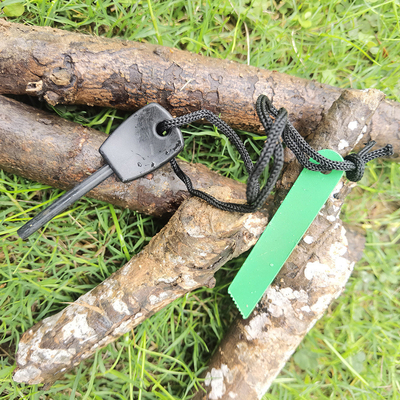 พกพา Mini Emergency พรีเมียม Survival แม็กนีเซียม Fire Starter กับ Scraper