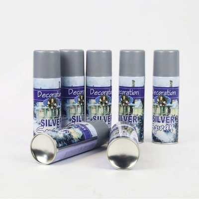 สีสเปรย์หิมะสําหรับวันฮอลลีของอินเดีย พาร์ตี้ฉลองหิมะทองและเงิน