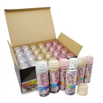 พาร์ตี้ Glitter สเปรย์ สเปรย์สีผมทันที สําหรับพาร์ตี้ เทศกาล OEM คาด