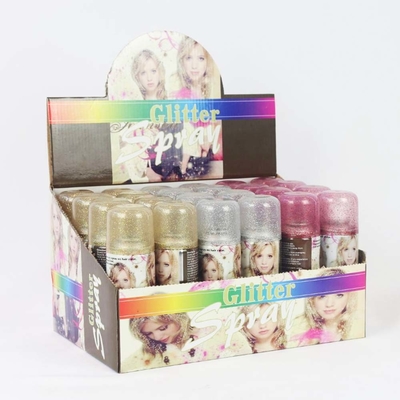 พาร์ตี้ Glitter สเปรย์ สเปรย์สีผมทันที สําหรับพาร์ตี้ เทศกาล OEM คาด