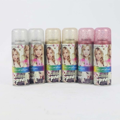 พาร์ตี้ Glitter สเปรย์ สเปรย์สีผมทันที สําหรับพาร์ตี้ เทศกาล OEM คาด
